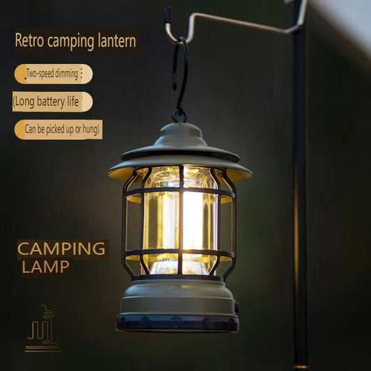 "Classic Retro Oil Lantern – Timeless Illumination for Outdoor Enthusiasts"