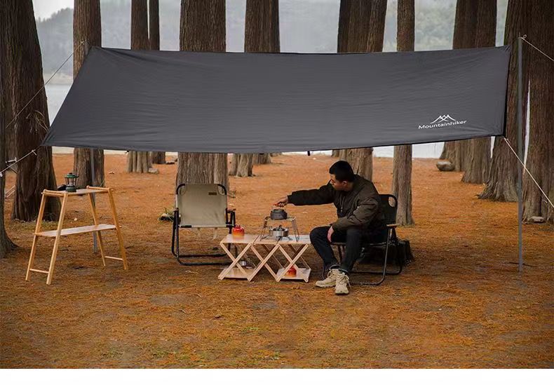 Black Tower Outdoor Folding Tent - Lightweight, Durable, and Spacious Design