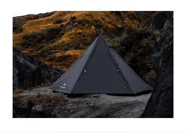 Black Tower Outdoor Folding Tent - Lightweight, Durable, and Spacious Design