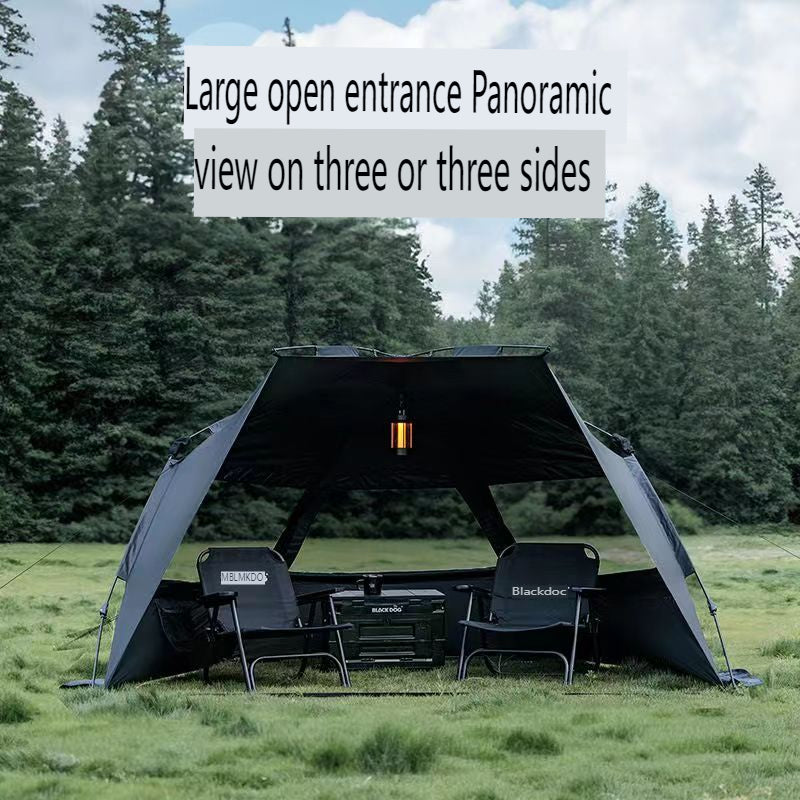 Multi-Purpose Outdoor Folding Tent - Panoramic Open Entrance, Perfect for Picnics, Fishing, and Beach Outings