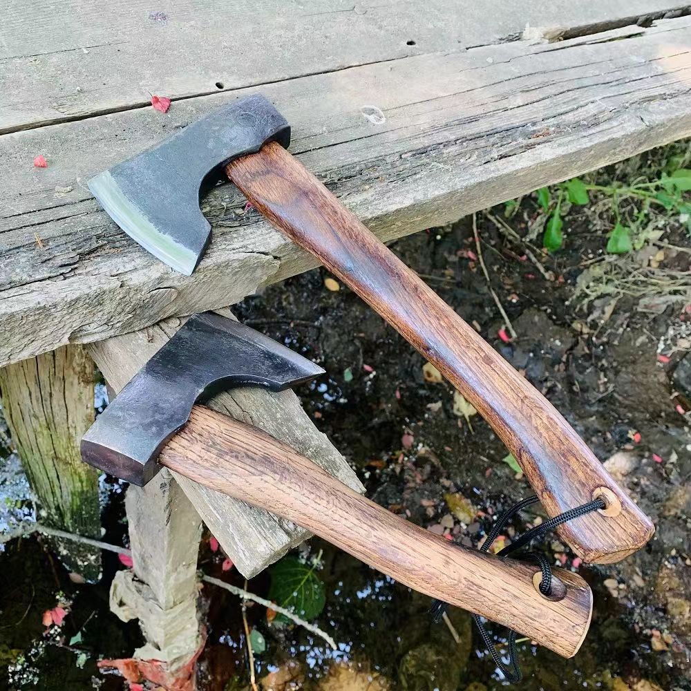 Hand-Forged High-Carbon Steel Neeman Axe - Multi-Purpose Outdoor Survival Tool