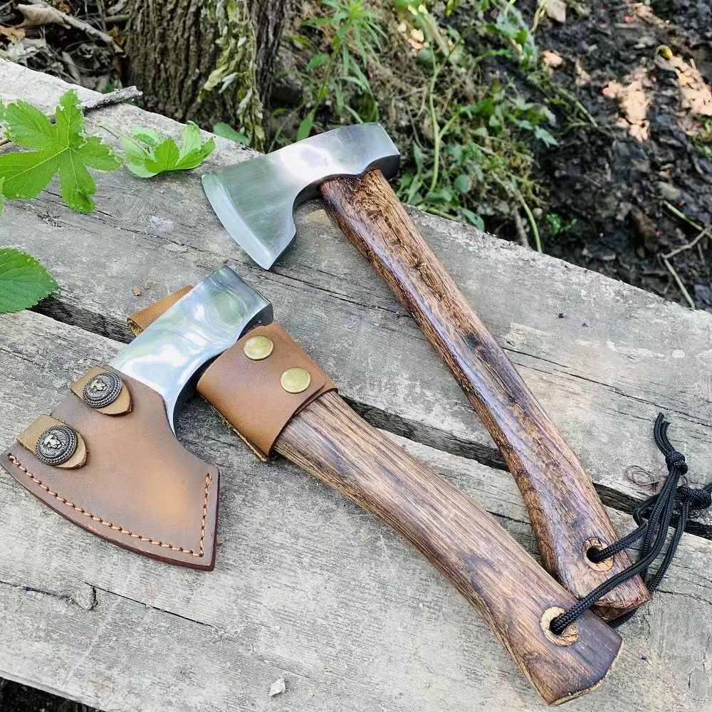 Hand-Forged High-Carbon Steel Neeman Axe - Multi-Purpose Outdoor Survival Tool